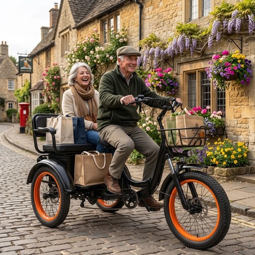 Inch electric trike family - electric,