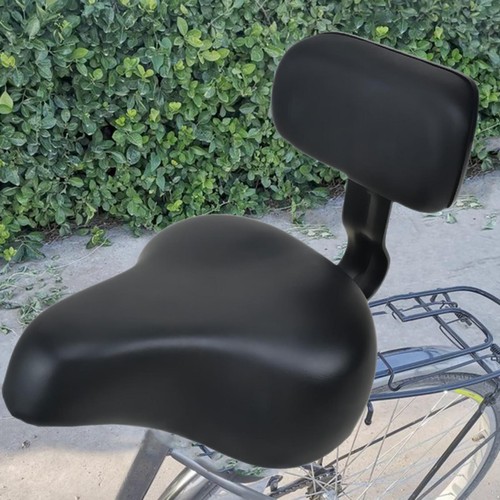 Wide bike seat with backrest - wide,
