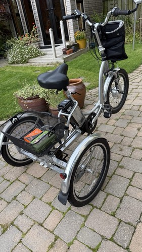 Folding tricycle - , as