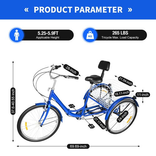Tricycle adult senior - 24'',